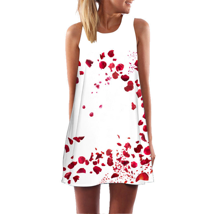 Casual Sleeveless Summer Short Dresses-Dresses-LYQ-441-S-Free Shipping Leatheretro