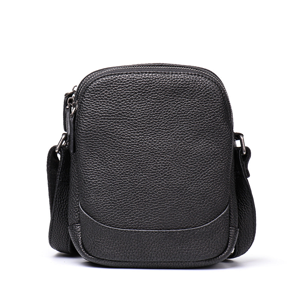 Small Handmade Leather Bags L9268-Black-Free Shipping Leatheretro
