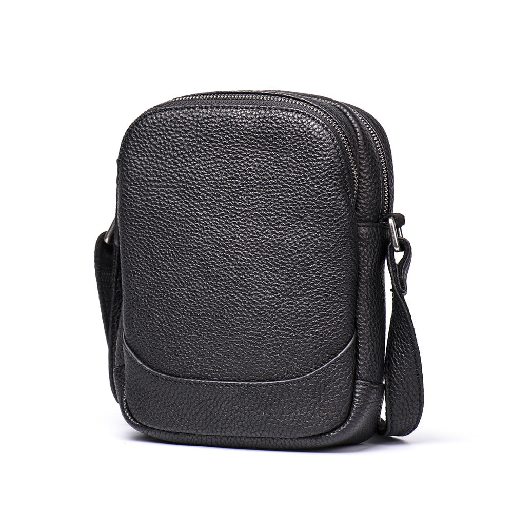 Small Handmade Leather Bags L9268-Black-Free Shipping Leatheretro