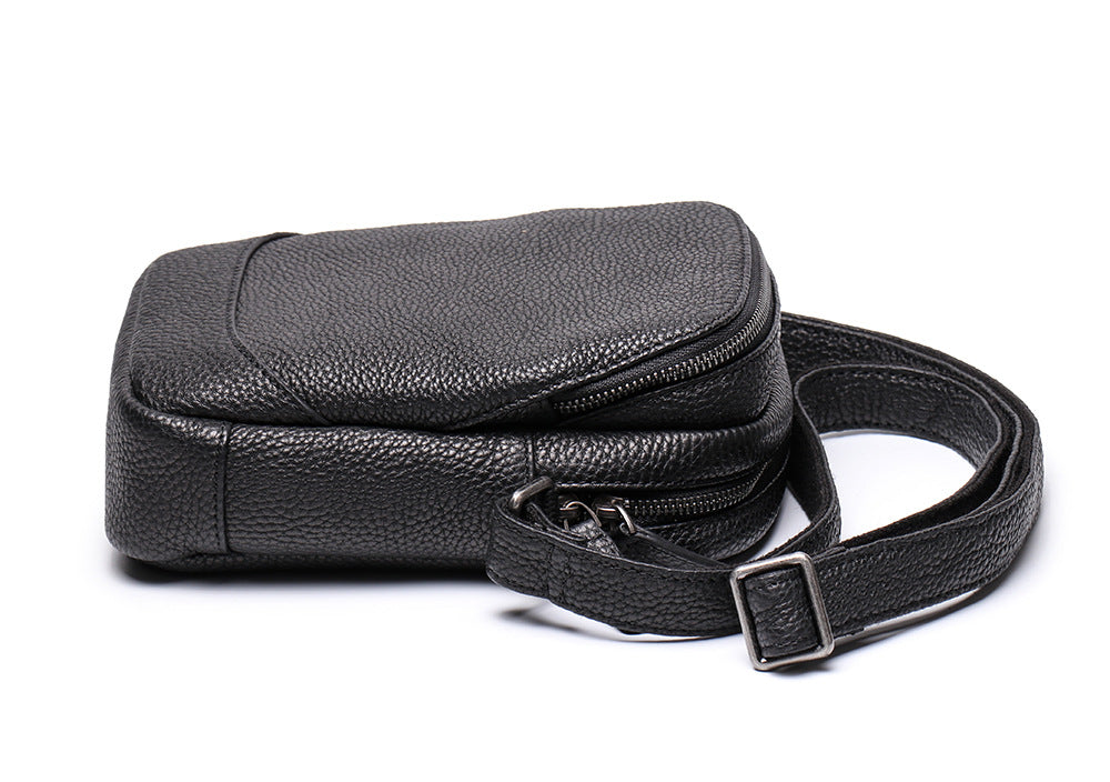 Small Handmade Leather Bags L9268-Black-Free Shipping Leatheretro