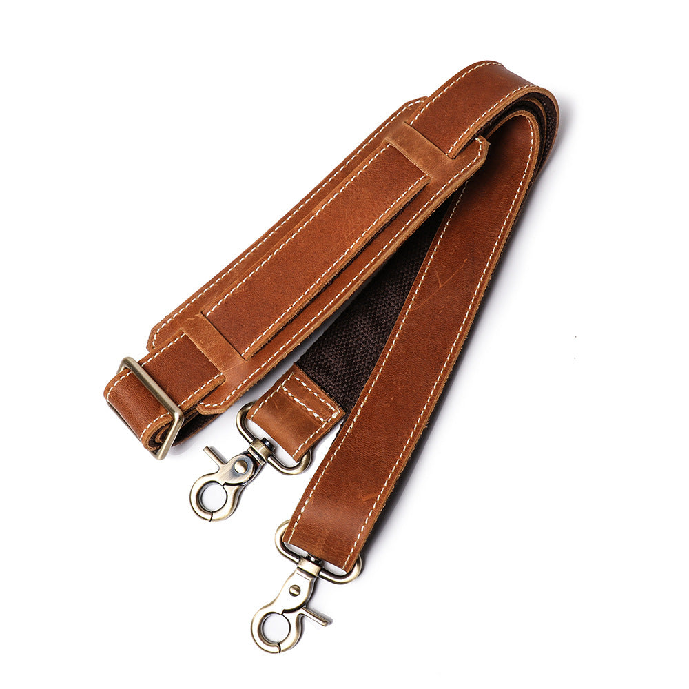 Retro Crazy Horse Leather Business Briefcase J1071-Leather Briefcase-Black-Free Shipping Leatheretro