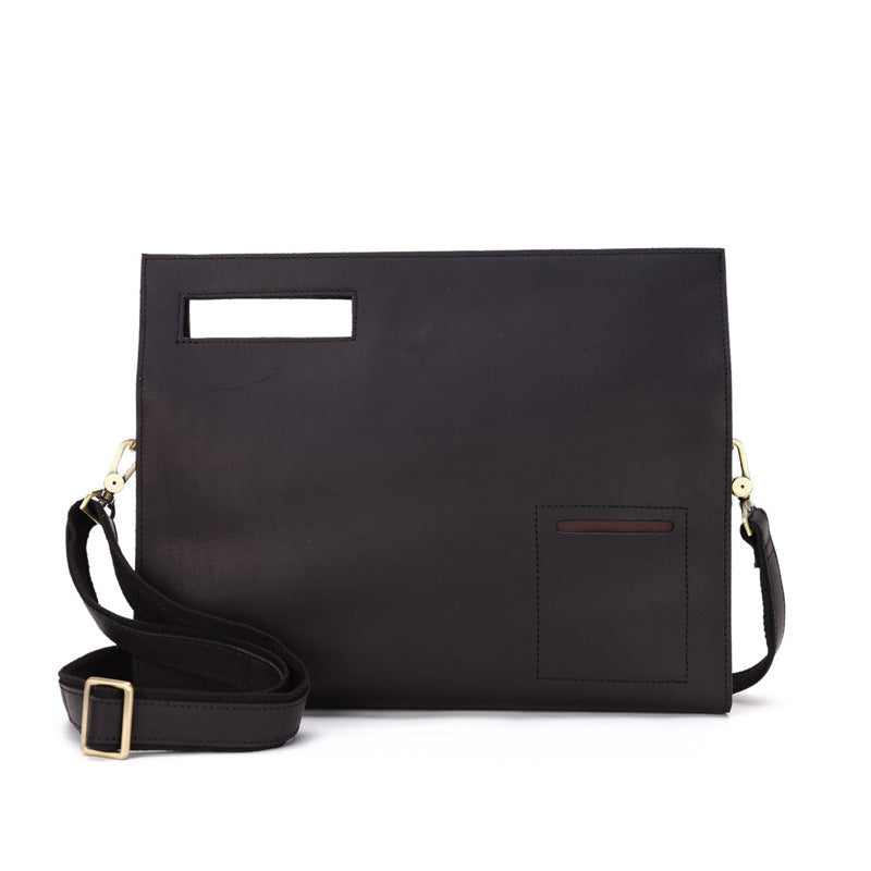 Men Vintage Crossbody Leather Bags XY833-Leather Bags-Dark Brown-Free Shipping Leatheretro