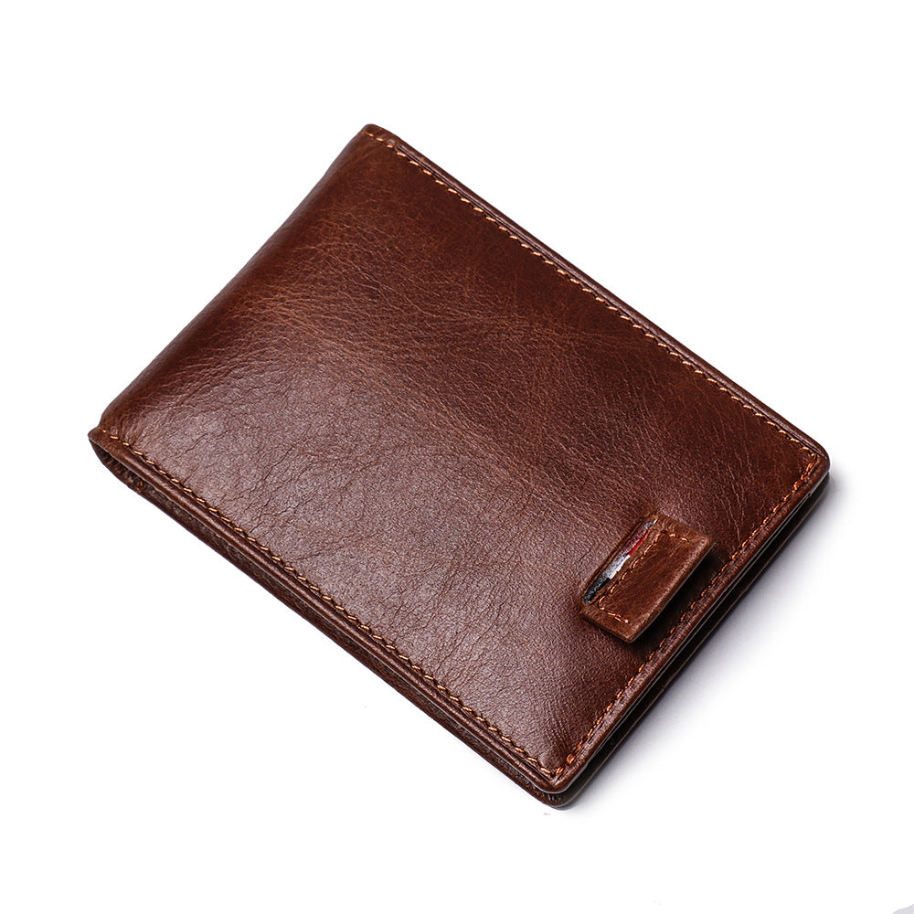 Vintage Handmade Leather Card Case L188-Black-Free Shipping Leatheretro