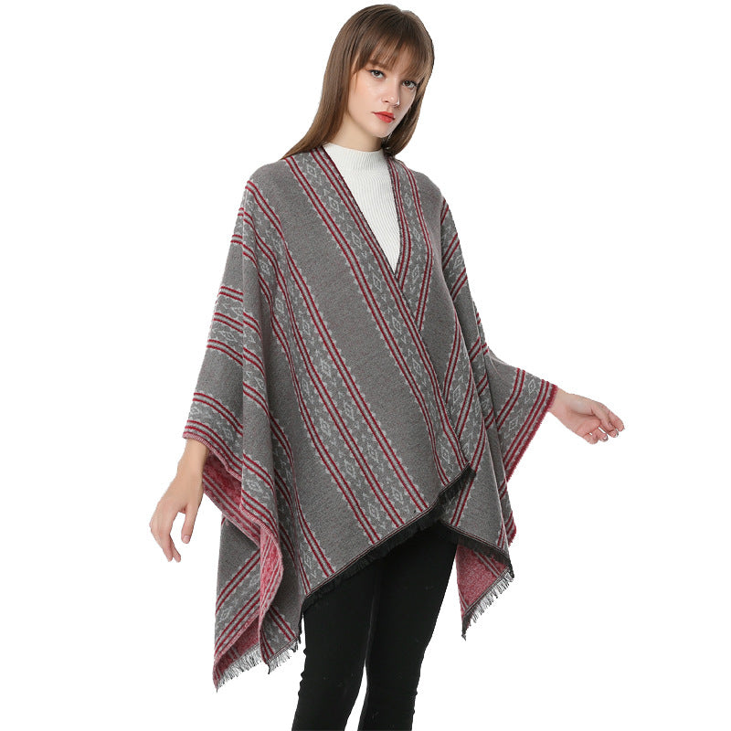 Casual Velvet Warm Capes for Women-Outerwear-P291-130*150cm-Free Shipping Leatheretro