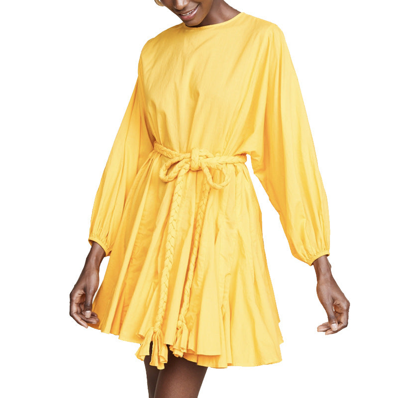 Designed Fashion Holiday Beach Dresses-Dresses-Yellow-S-Free Shipping Leatheretro