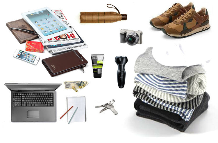 Vintage Large Storage Leather Canvas Gym/traveling Bags-Leather Canvas Bag-Khaki-Free Shipping Leatheretro