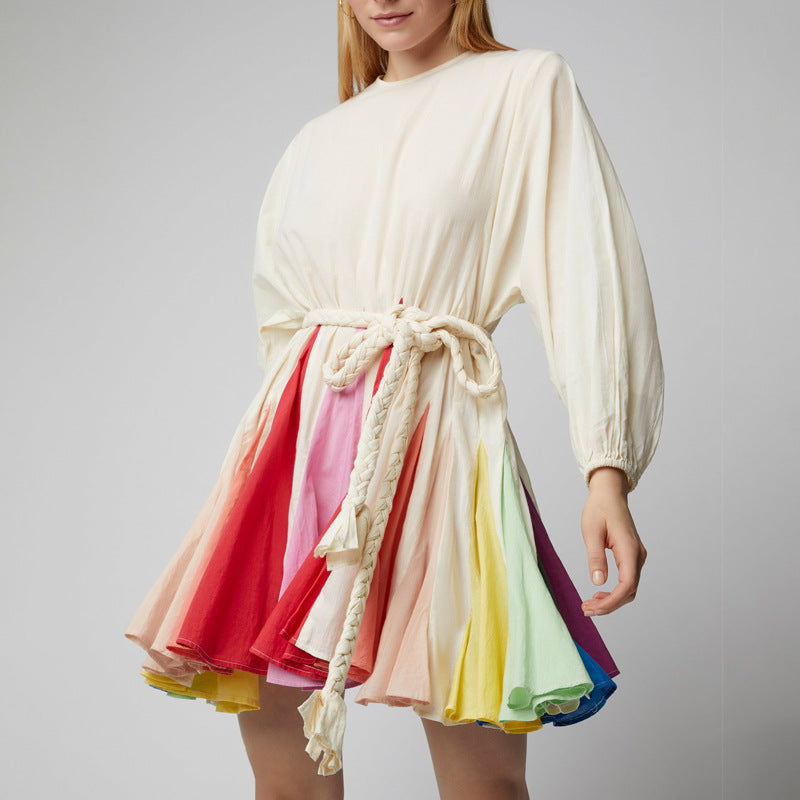 Designed Fashion Holiday Beach Dresses-Dresses-Ivory-S-Free Shipping Leatheretro