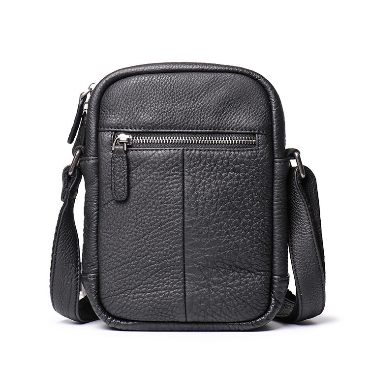 Small Handmade Leather Bags L9268-Black-Free Shipping Leatheretro