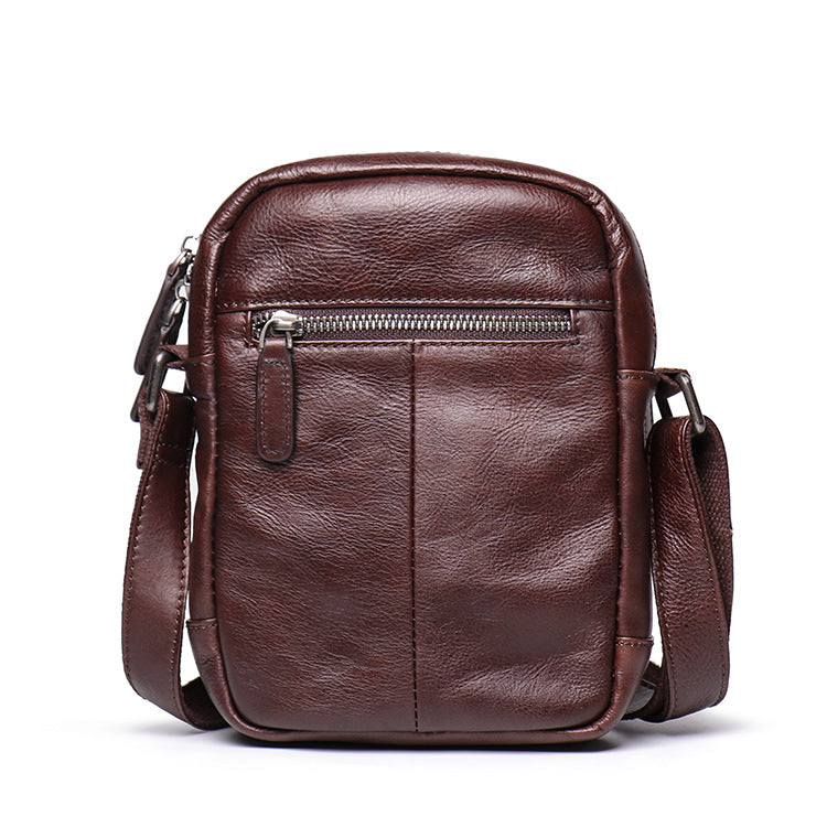 Small Handmade Leather Bags L9268-Black-Free Shipping Leatheretro