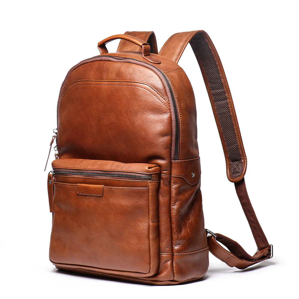Retro Handmade Leather Large Storage Backpack L88120-Leather Backpack-Brown-Free Shipping Leatheretro