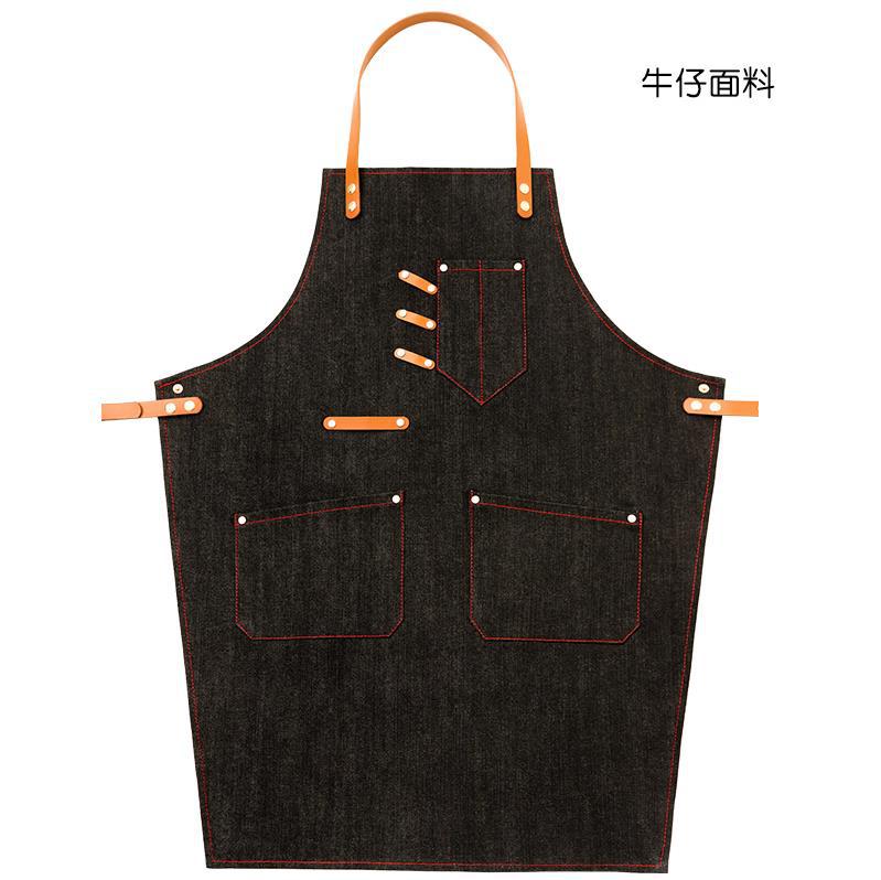 Heavy Duty Demin Apron Work Aprons for Workman P240-Canvas Aprons-Blue-Cross-Free Shipping Leatheretro
