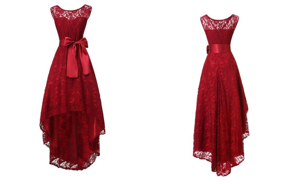 Sexy Sleeveless Plus Size Lace Dresses-Sexy Dresses-Wine Red-S-Free Shipping Leatheretro