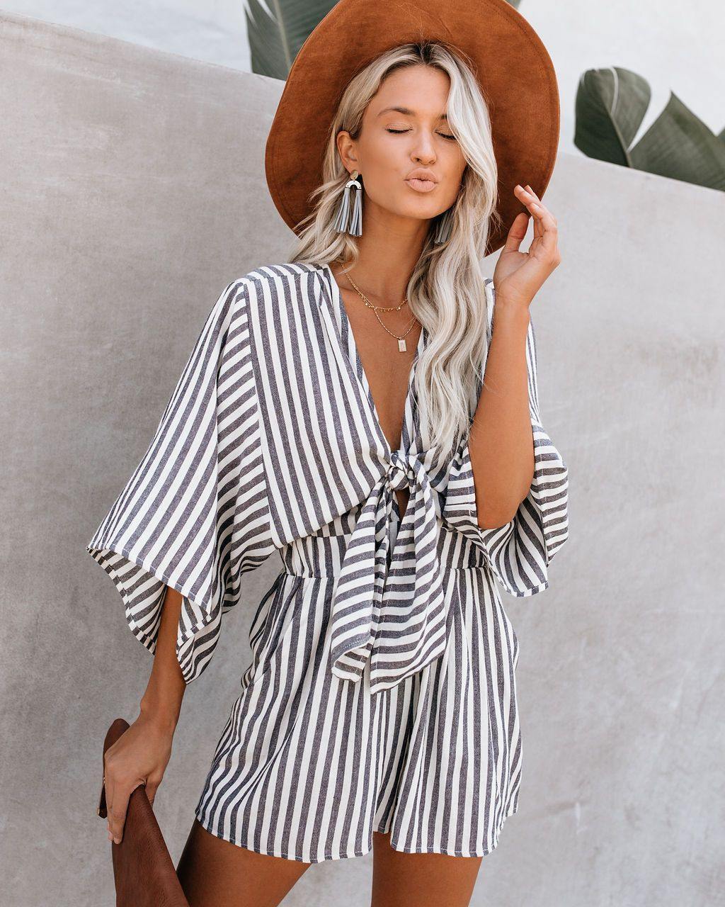 Summer High Waist Short Jumpsuits-One Piece Suits-The same as picture-S-Free Shipping Leatheretro
