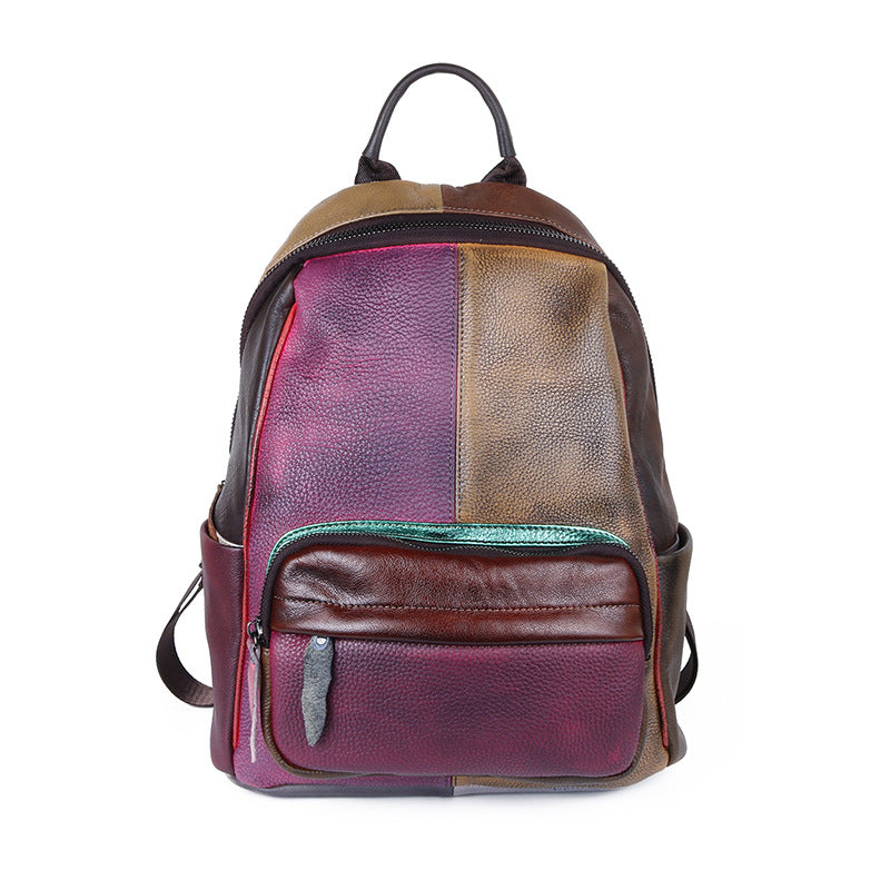 New Vintage Rubbing Leather Backpack for Women C305-Leather Backpack for Women-C305-1-Free Shipping Leatheretro
