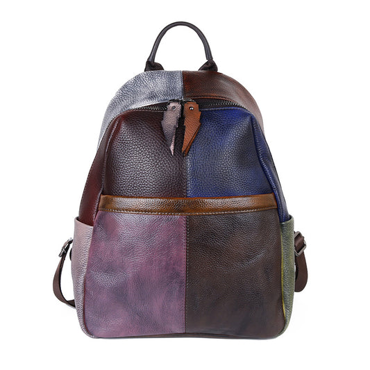 New Vintage Rubbing Leather Backpack for Women C305-Leather Backpack for Women-C305-2-Free Shipping Leatheretro