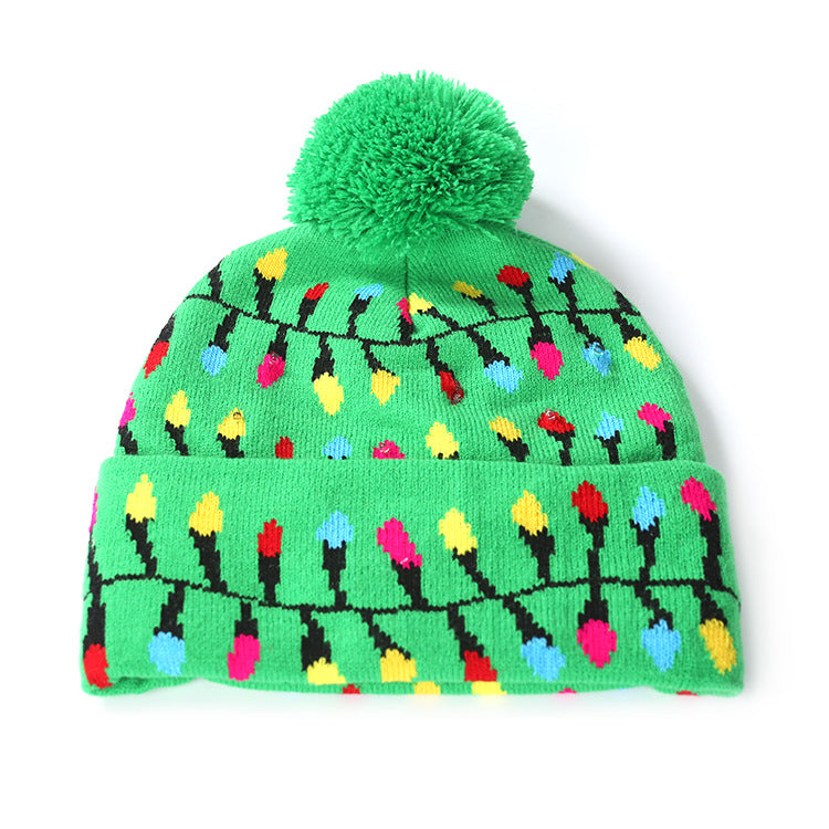 Merry Christmas Knitted Colorful Hats for Kids&Adult-Hats-Christmas Elk-One Size(Elastic for Kids&Adult)-Free Shipping Leatheretro