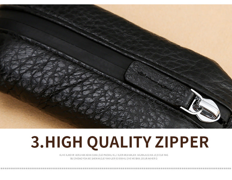 Vintage Waterproof Cowhide Leather Car Key Case-Leather Car Key Cases-Black-Free Shipping Leatheretro