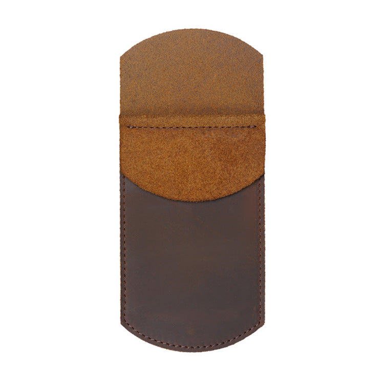 Vintage Cowhide Leather Pen Cases T16-Leather Cases-Black-Free Shipping Leatheretro