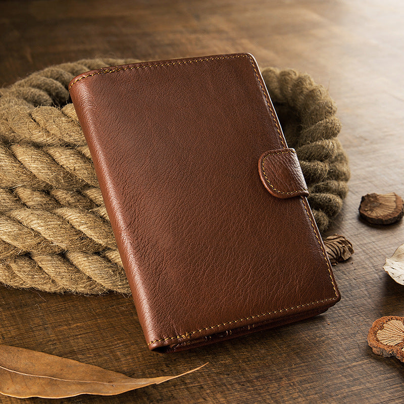 Handmade Large Storage Leisure Leather Wallet-Leather Wallet-Brown-Free Shipping Leatheretro