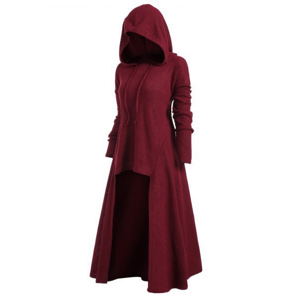 Casual Plus Sizes Hoodies Coats for Women-Outerwear-Wine Red-S-Free Shipping Leatheretro