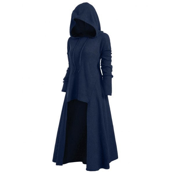 Casual Plus Sizes Hoodies Coats for Women-Outerwear-Navy Blue-S-Free Shipping Leatheretro