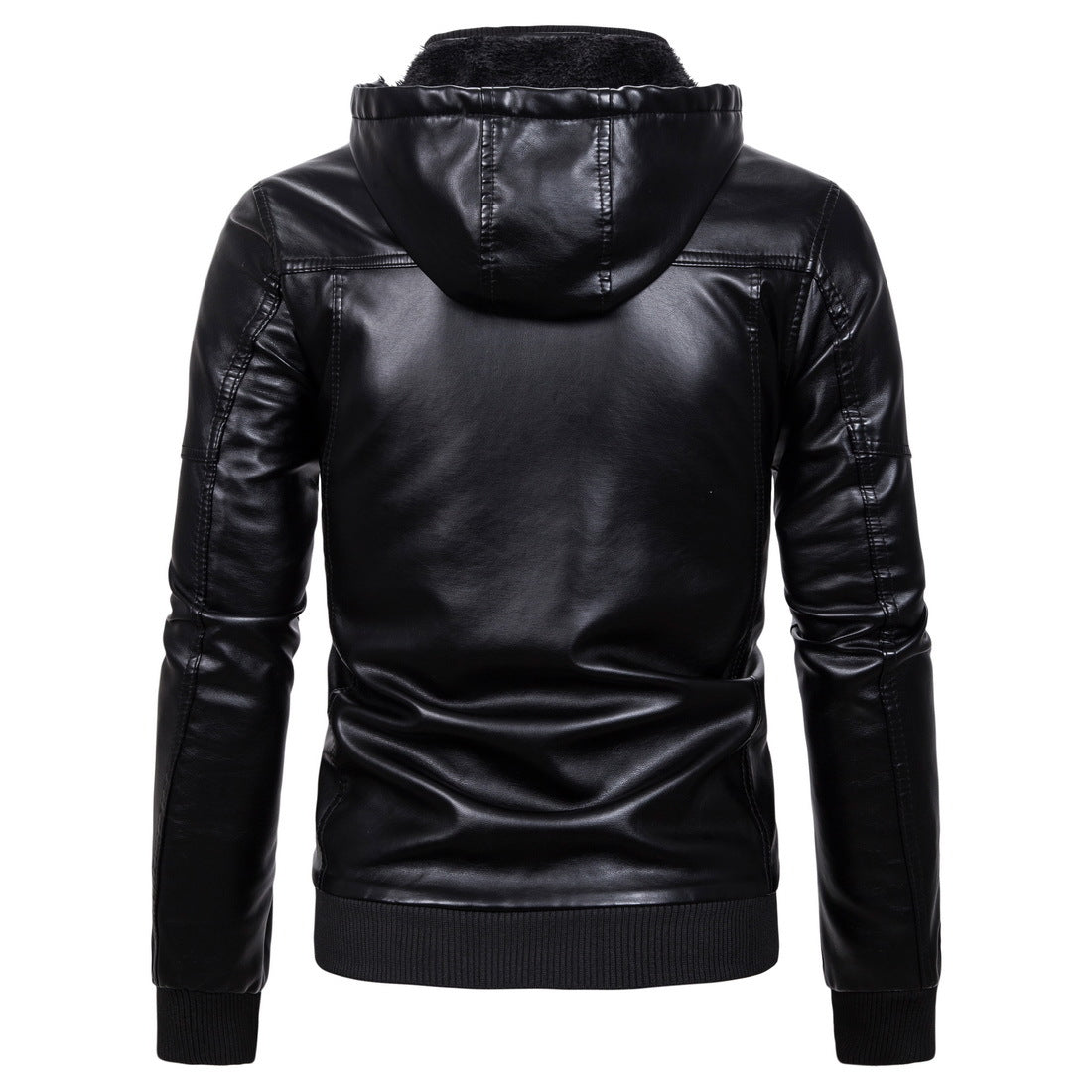 Winter Warm Jackets Coats for Men-Motorcycle Jackets-Black-S-Free Shipping Leatheretro