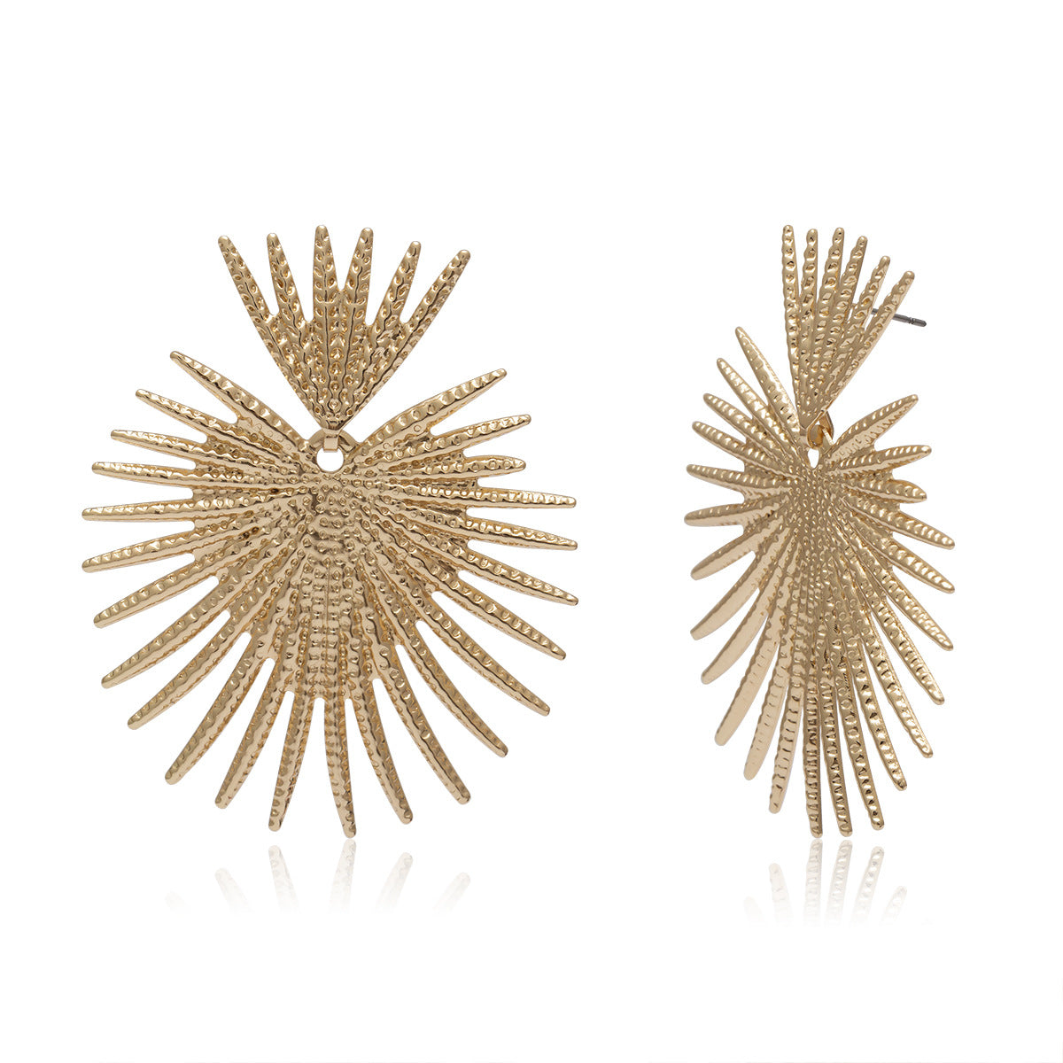 Women Sweethear Geometry Pattern Earrings-Earrings-Golden-Free Shipping Leatheretro