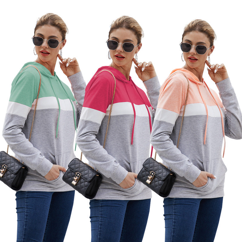Fall Women Top Hoodies-Shirts & Tops-Pink-S-Free Shipping Leatheretro
