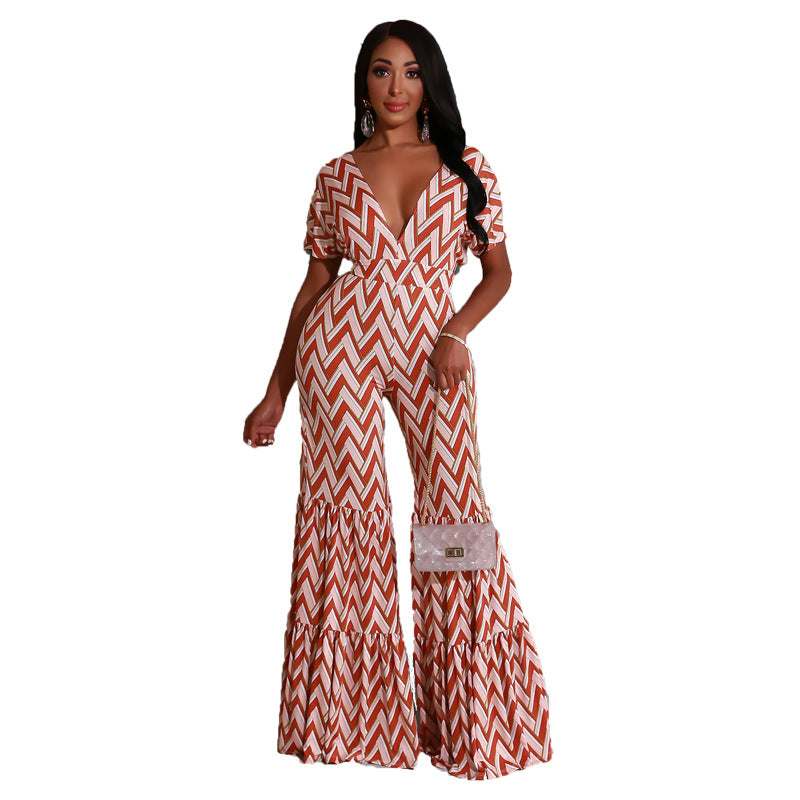 Sexy Summer Wide Legs Jumpsuits for Women-Jumpsuits & Rompers-Pink-S-Free Shipping Leatheretro