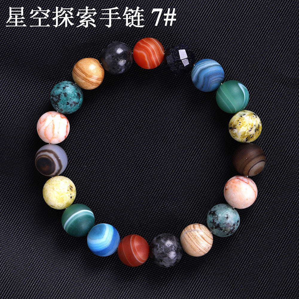 Solar System Sky String Beads Women Bracelets-Bracelets-7#-Free Shipping Leatheretro