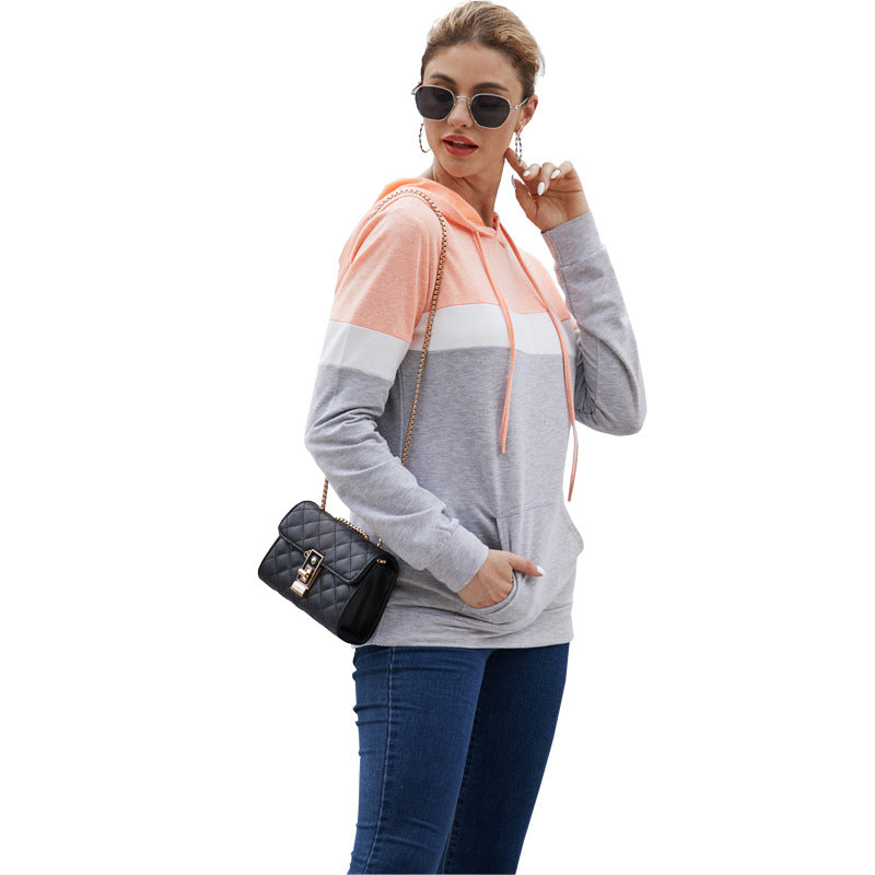 Fall Women Top Hoodies-Shirts & Tops-Pink-S-Free Shipping Leatheretro
