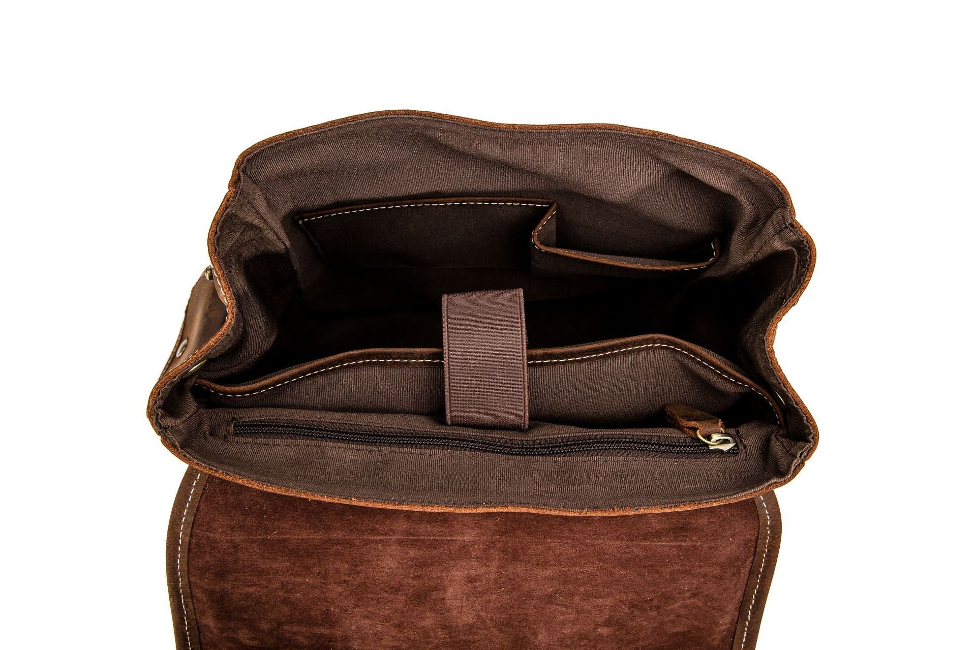 Handmade Cowhide Leather Laptop Backpack-Leather Backpack-Red Brown-Free Shipping Leatheretro