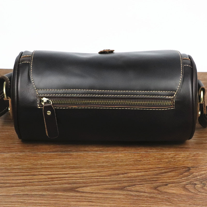 Vintage Shoulder Leather Barrel Bag 3170-Leather Bags-The same as picture-Free Shipping Leatheretro
