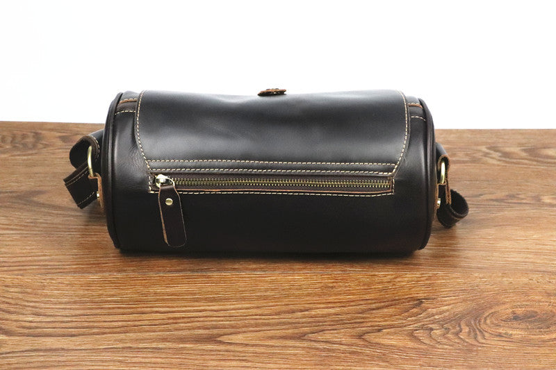 Vintage Shoulder Leather Barrel Bag 3170-Leather Bags-The same as picture-Free Shipping Leatheretro
