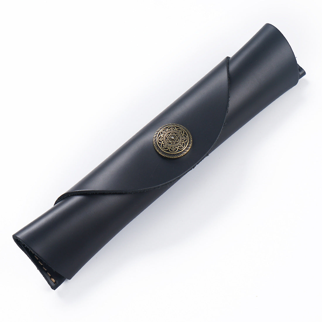 Vintage Handmade Leather Pen Protect Case P555-Handbags, Wallets & Cases-Black-Free Shipping Leatheretro