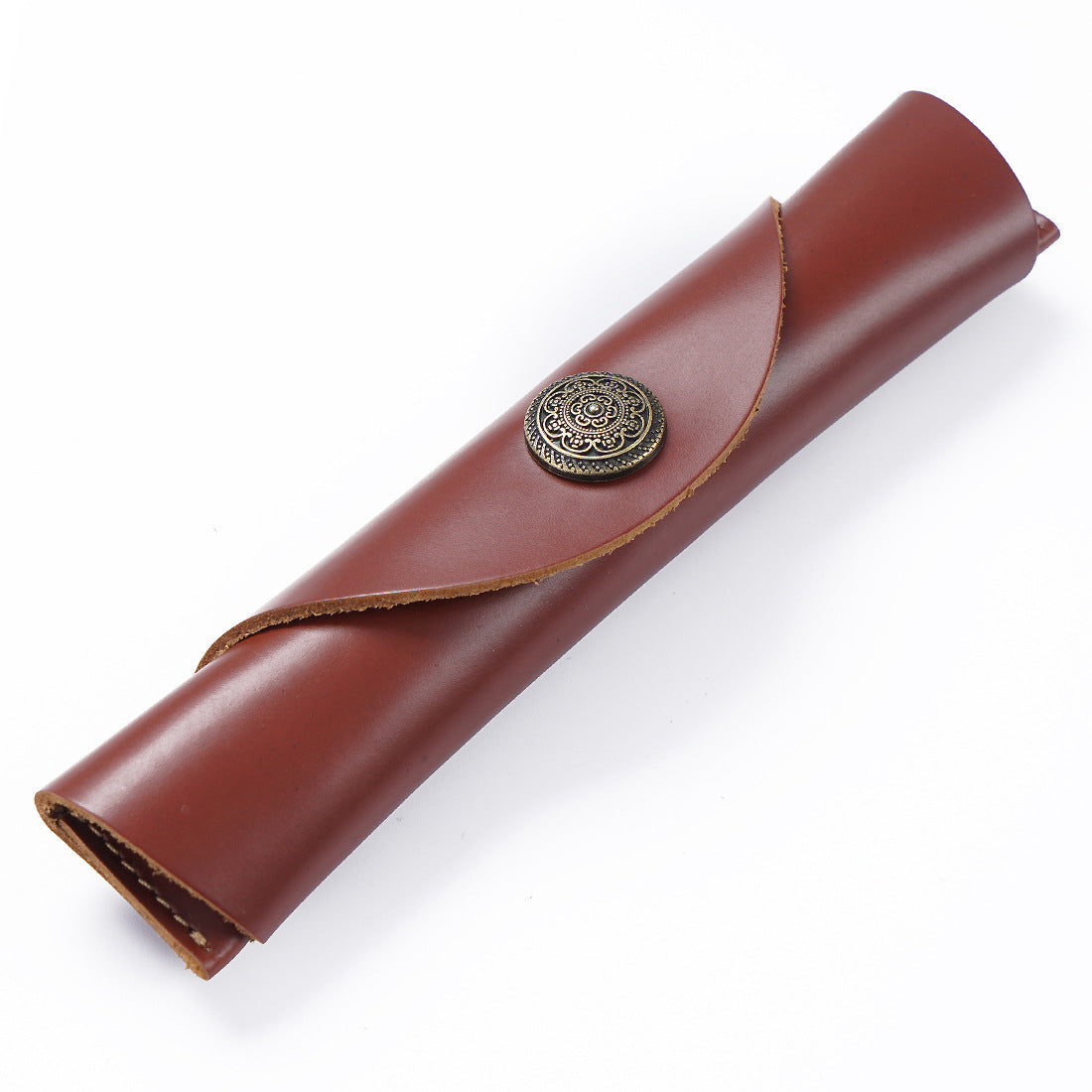 Vintage Handmade Leather Pen Protect Case P555-Handbags, Wallets & Cases-Black-Free Shipping Leatheretro