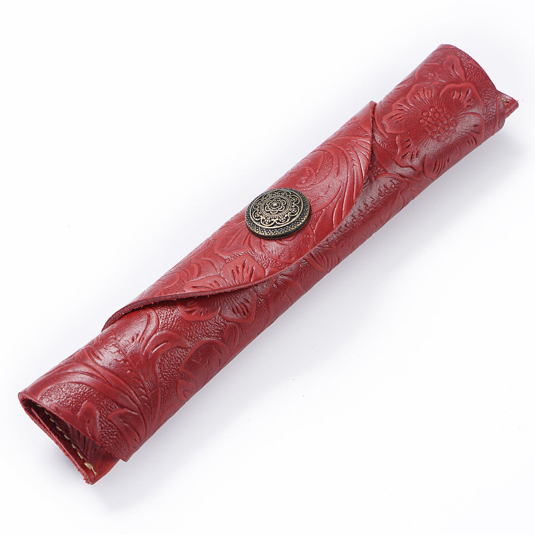 Vintage Handmade Leather Pen Protect Case P555-Handbags, Wallets & Cases-Black-Free Shipping Leatheretro