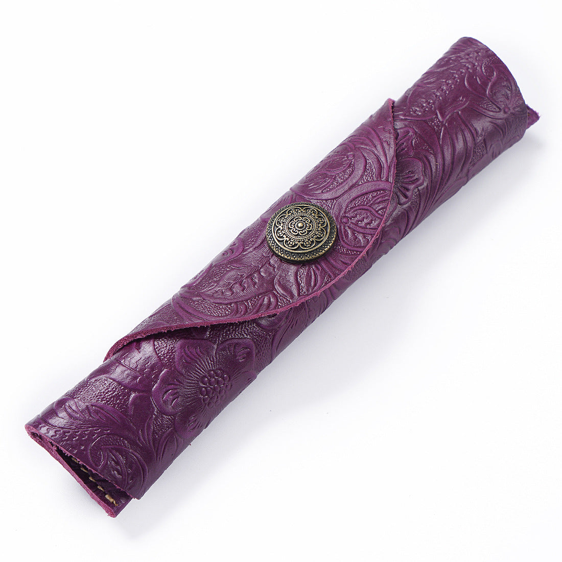 Vintage Handmade Leather Pen Protect Case P555-Handbags, Wallets & Cases-Black-Free Shipping Leatheretro