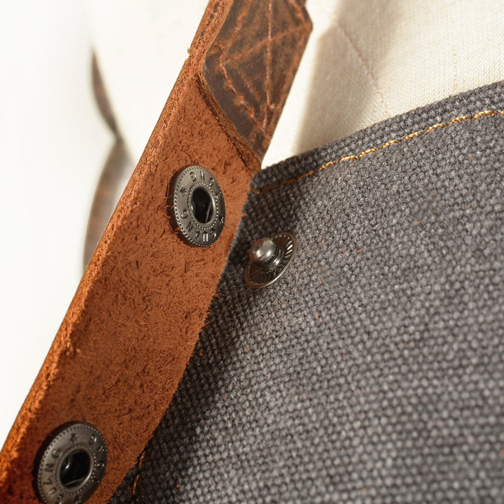 Durable Fashon Canvas Leather Working Apron 6156-Leather Apron-Free Shipping Leatheretro