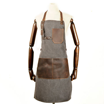 Durable Fashon Canvas Leather Working Apron 6156-Leather Apron-Free Shipping Leatheretro