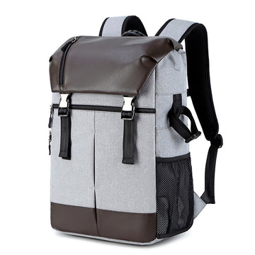 2 In 1 Large Storage Laoptop Bag and Backpack for Camera C3081-Backpacks-Light Gray-Free Shipping Leatheretro