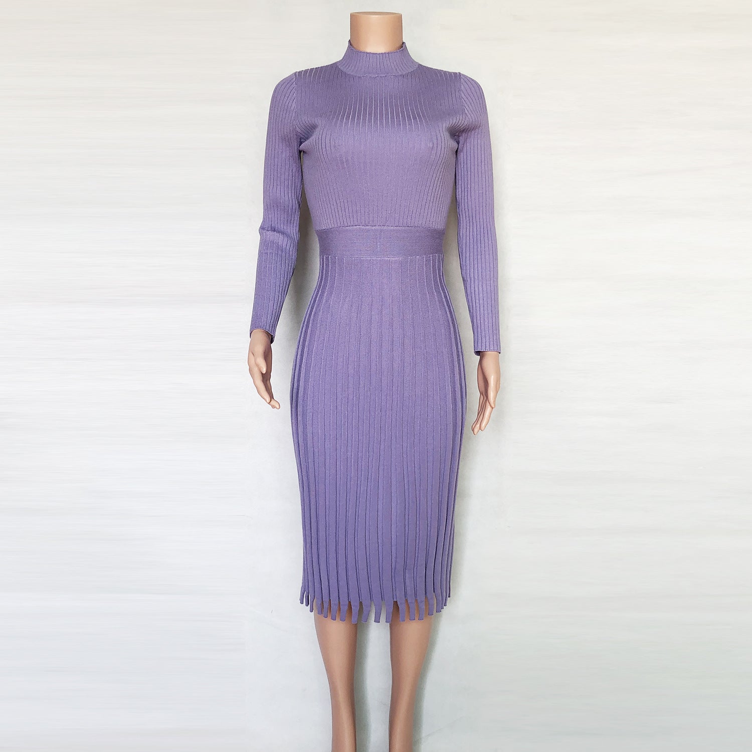 Hot Selling Fashion Women Midi Length Fall Dresses-Dresses-Pink-S-Free Shipping Leatheretro