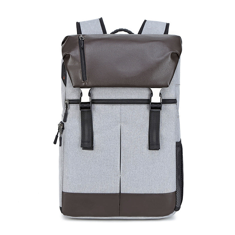 2 In 1 Large Storage Laoptop Bag and Backpack for Camera C3081-Backpacks-Light Gray-Free Shipping Leatheretro