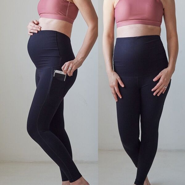 Black Pregnant Women Yoga Leggings-leggings-Black-S-Free Shipping Leatheretro