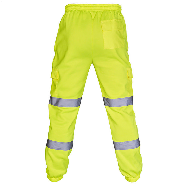 Fashion Silver Reflective Uniform Pants-Pants-Yellow-S-Free Shipping Leatheretro