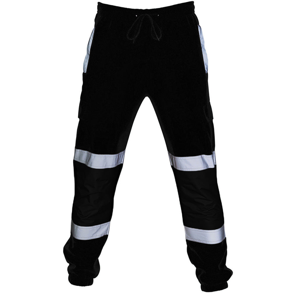 Fashion Silver Reflective Uniform Pants-Pants-Yellow-S-Free Shipping Leatheretro