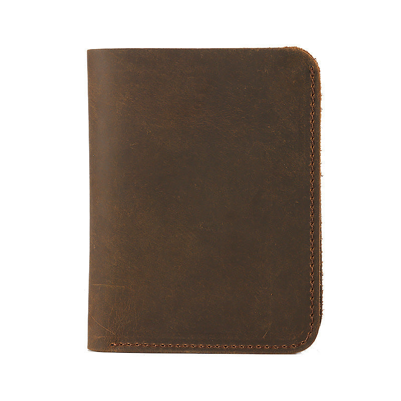 Simple Design Short Leather Wallet 3031-Leather Wallets-Coffee-Free Shipping Leatheretro