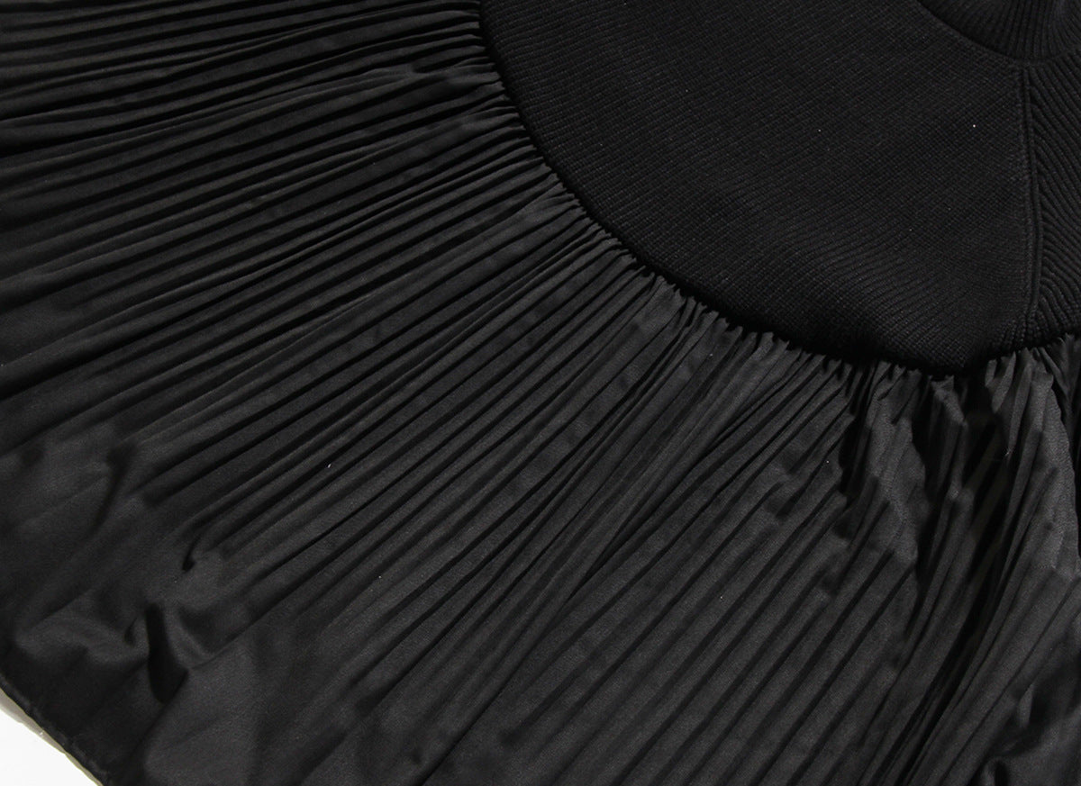 Black Turtleneck Women Knitting Blouses-Shirts & Tops-Black-One Size 45-60kg-Free Shipping Leatheretro