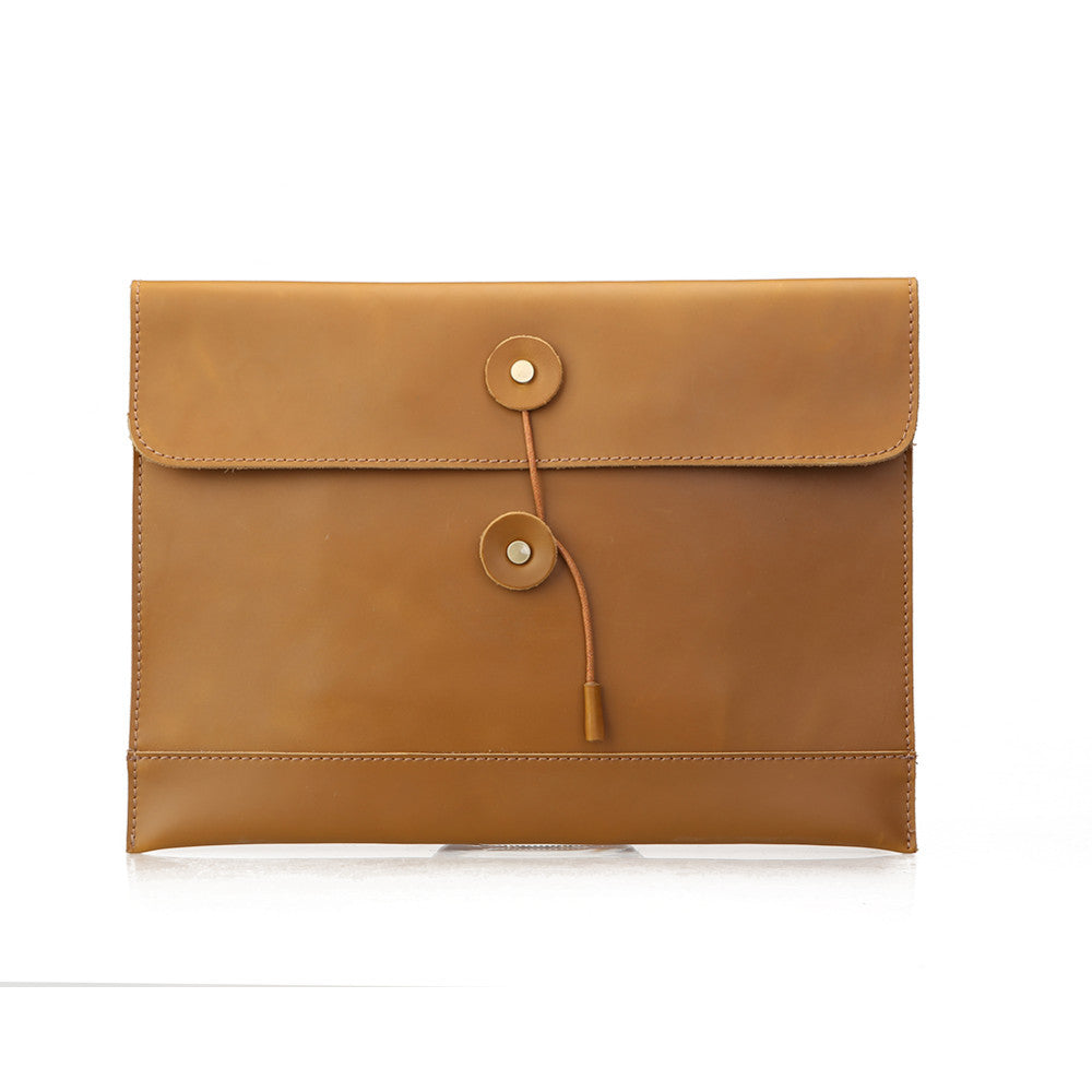 Vintage Leather A4 Sized Portfolio Bag 0067-Leateher Portfolio-Brown-Free Shipping Leatheretro