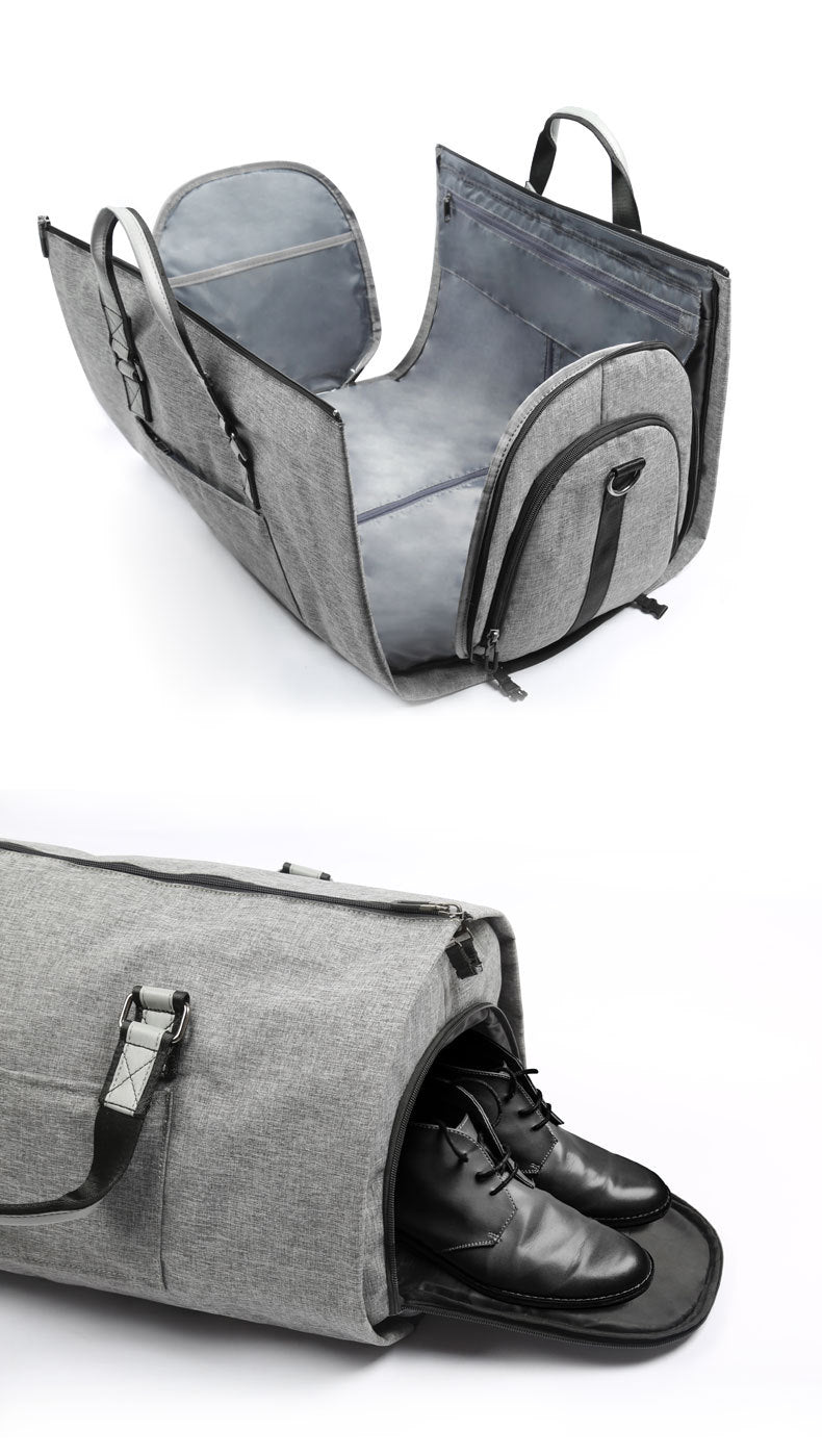 Large Storage Gym Traveling Weekend Bag 5850-Duffle Bag-Light Gray-Free Shipping Leatheretro